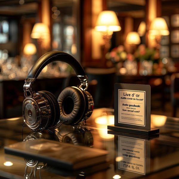 Livre d'or audio : combien coûte sa location ?